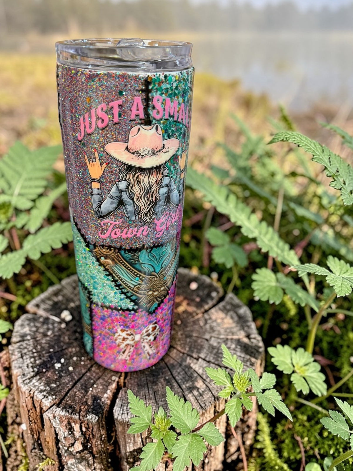 Small Town Girl Patchwork 20 ounce tumbler