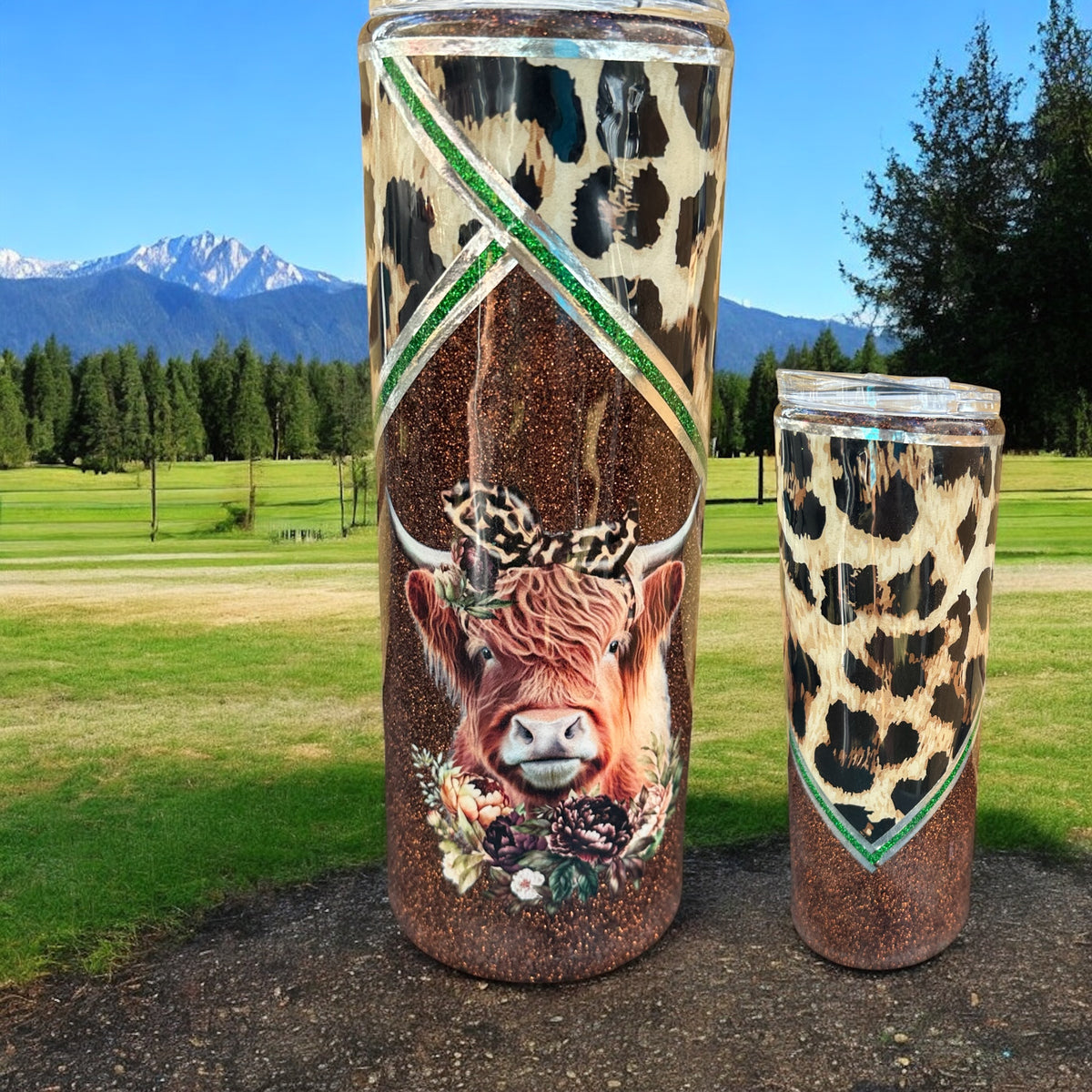 20 Ounce Slim Highland Cow Tumbler