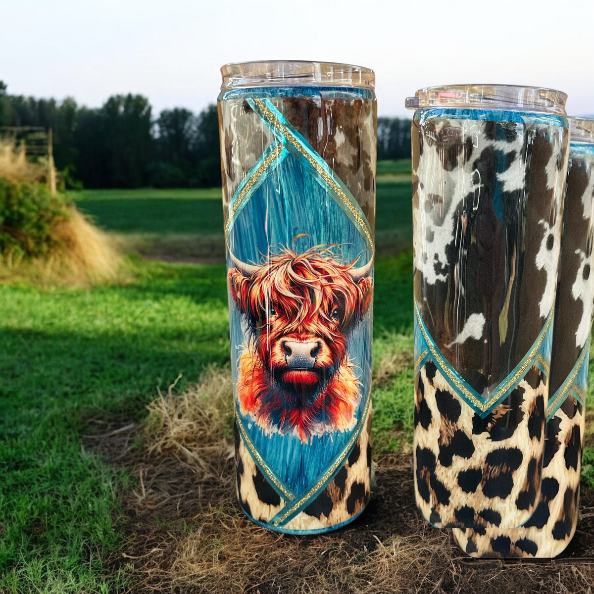 30 Ounce Highland Cow Stainless Steel Tumbler