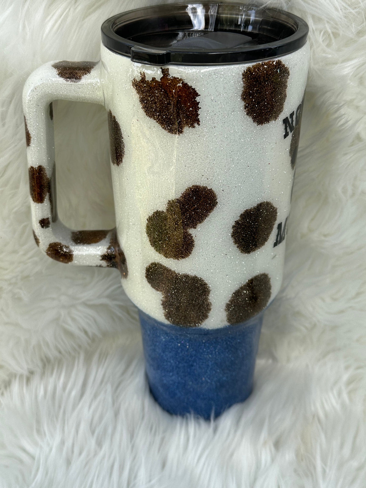 Cow Print 40 ounce Stanley style