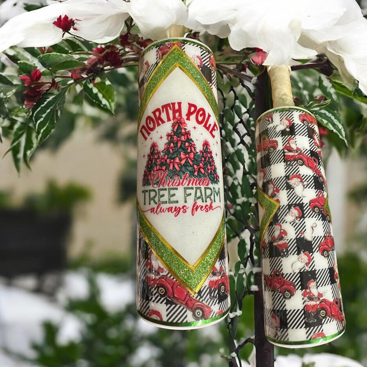 30 ounce North Pole Stainless Steel Christmas Tumbler