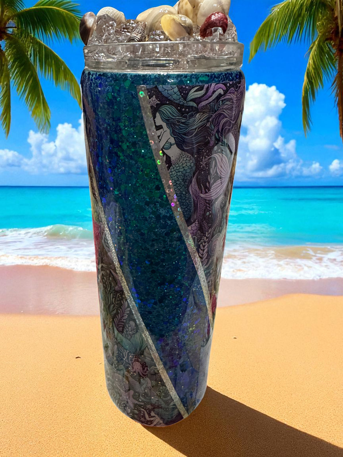30 Ounce Mermaid Tale Handle Tumbler